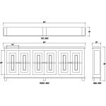 Osborne Narrow Sideboard Dining Storage Bramble 21