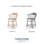 Counter Height Spindle Back Arm Chair With Handle Cut Out Kettle Black CLH4011-945 - Image 7