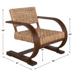 Rehema Accent Chair, Walnut - Image 9