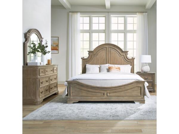 Magnolia Manor Queen Panel Bed, Dresser & Mirror, Night Stand Bedroom Sets Bedroom Sets