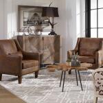 Evros 2 Door Cabinet Dining Storage Brown 18