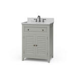 Shutter Vanity W/ Sink & Marble Top