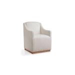 Banks Upholstered Dining Chair with Casters