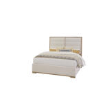 Crafted Oak by Ben & Erin Napier Erin’s Upholstered Bed – White Fabric Beds Beds 13