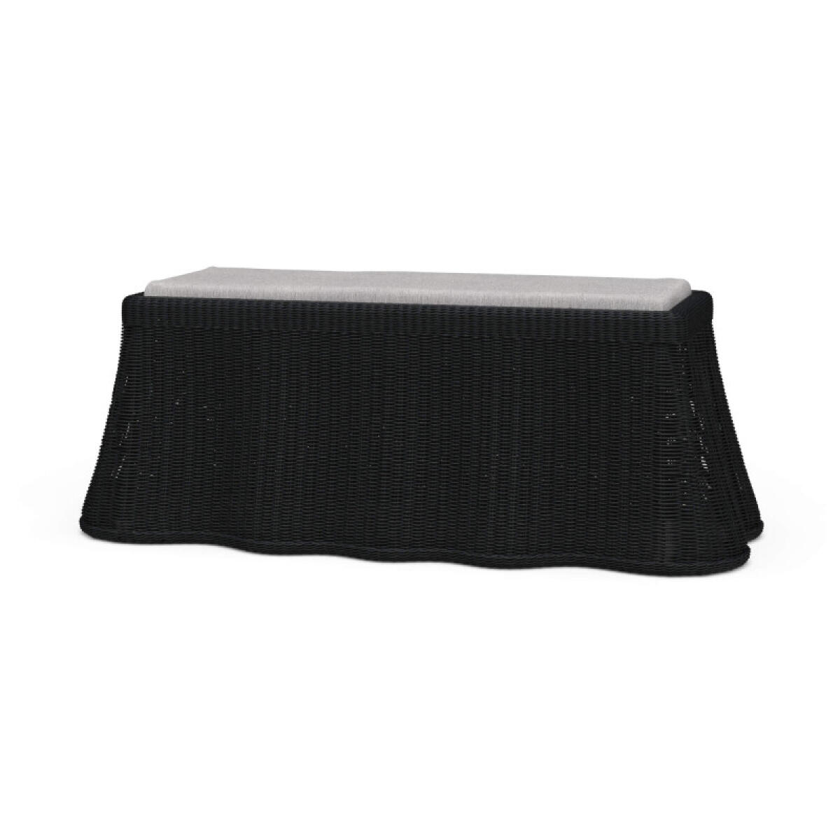 93a9653939aad1ad0a96b02f6d52e8fa Newport Rattan Rectangular Ottoman W/ Cushion - Image 1