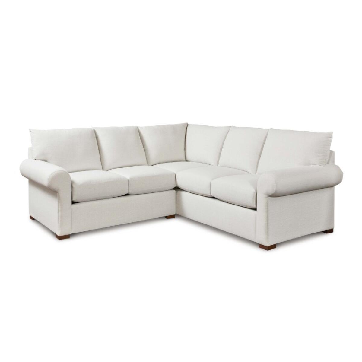 93c349120a109acd7d49070fe44a767f Hanover Roll Arm L-Shaped Sectional - Image 1