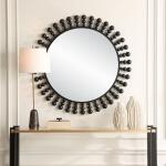 Aziel Round Mirror Mirrors Black 11