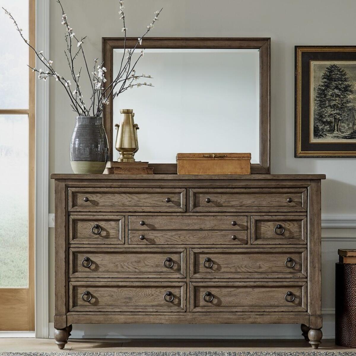 93c63407241ca888d3aafd7acb94ad3f Americana Farmhouse Dresser & Mirror - Image 1