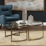 Rhea Nesting Coffee Tables, Gold, S/2 - Image 8