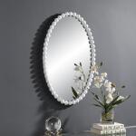 Serna Oval Mirror, White - Image 6