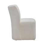 Accent Dining Chair w/ Casters – Ivory Chairs & Benches Chairs & Benches 21