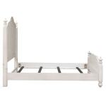 Farmhouse Reimagined King Poster Bed Bedroom Sets Antique White w/ Chestnut Tops 13