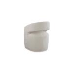 Aries Upholstered Dining Chair with Casters - Image 4