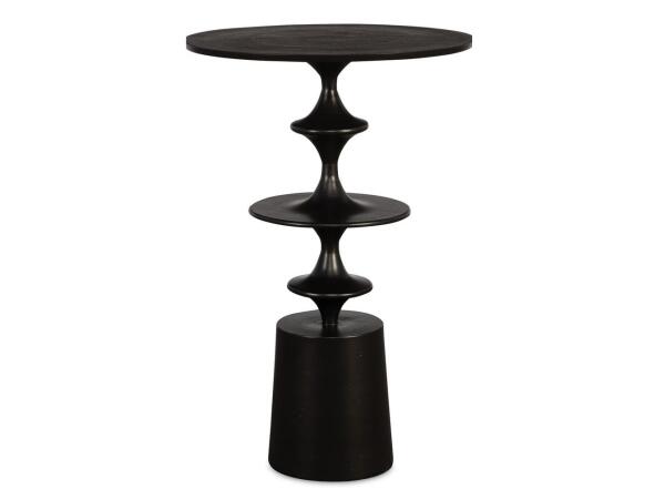 Flight Accent Table, Black Chairside Tables Black