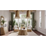 Nantucket Rattan Swivel Chair - Image 4