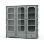 Milano Bookcase W/ 3 Glass Doors