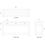 Kagu 3 Drawer Narrow Console - Image 3