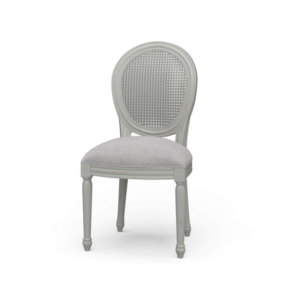 94915a1a96996e48ff21666d400d2340 Tulip Rattan Back Dining Chair W/o Fluted Leg - Image 1