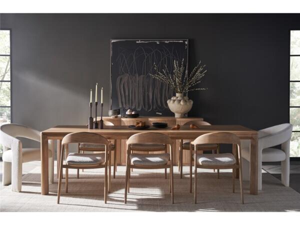 Modern Malone Dining Table Dining Tables Brown