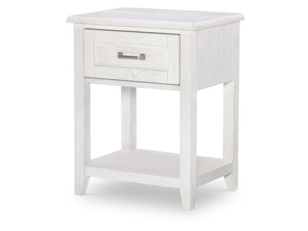 One Drawer Nightstand Youth Nightstands Bleached Linen
