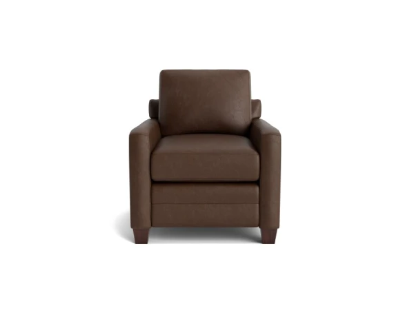 Carolina Leather Track Arm Chair Chairs Bassett Furniture