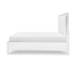 Complete Upholstered Bed W Storage Cal King 6/0 White Finish - Image 4