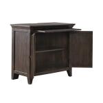 Paradise Valley 2 Door Bedside Chest w/ Charging Station Nightstands Brown 23