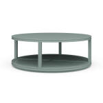 Cohan Round Coffee Table W/ Rattan