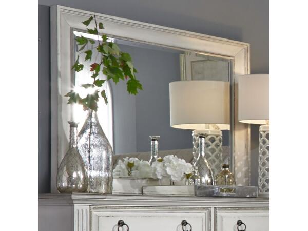 Abbey Park Mirror Bedroom Mirrors Antique White & Weathered Brown