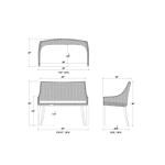 Savanah Rattan Loveseat W/ Cushion - Image 8