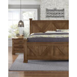 Cool Rustic Cal King X Bed With X Footboard Beds Amber 10