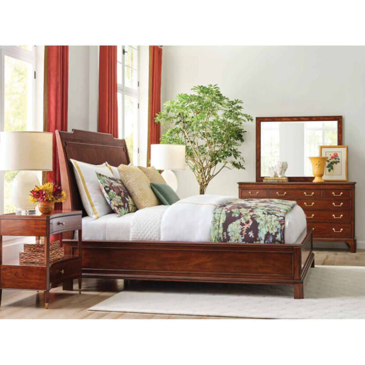 95797db1ebf83510ca84f1a1a300fcac Addison Helmuth Queen Sleigh Bed - Complete - Image 1