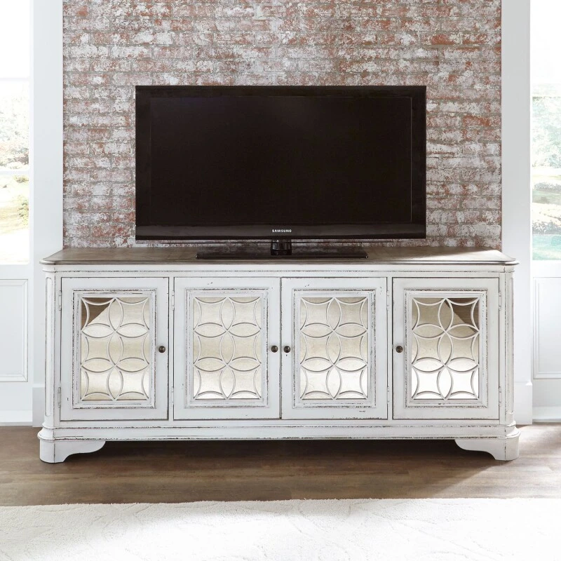 95a4b49f62e71fa59f9ce9e64bb165b5 Magnolia Manor TV Console - Image 1