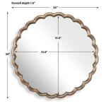 Cerrito Round Mirror, Brass - Image 7