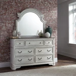 Magnolia Manor King Panel Bed, Dresser & Mirror, Chest - Image 3