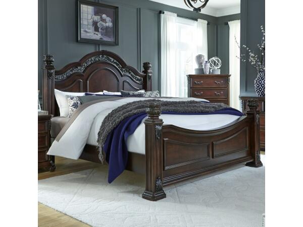 Messina Estates King Poster Bed Beds Beds