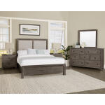 Custom Express Cal King Upholstered Bed-pebble Beds Beds 13