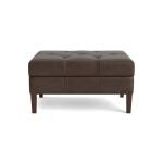 Dover Leather Rectangle Ottoman - Image 3