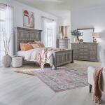Big Valley King Panel Bed, Dresser & Mirror, Chest