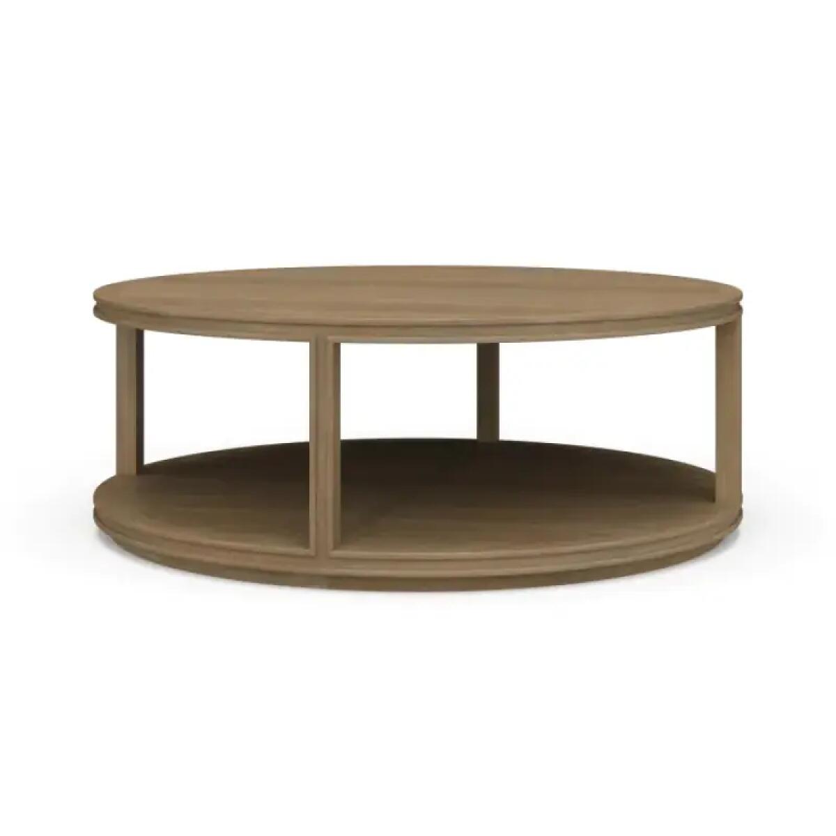 96574982924776d8ad6e9dda3abad289 Cohan Round Coffee Table W/ Wood Shelf - Image 1