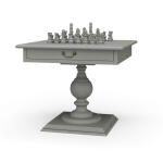 Gloucester Chess Table W/ Drawer