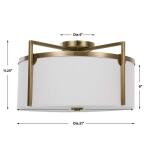 Colfax, 3 Lt Semi Flush - Image 9