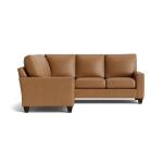True Custom™ True CustomÂ® Leather Large Track Arm L-Shaped Sectional Sectionals Bassett Furniture 9