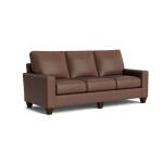True Custom™ True Custom® Leather Large Track Arm Sofa - Image 8