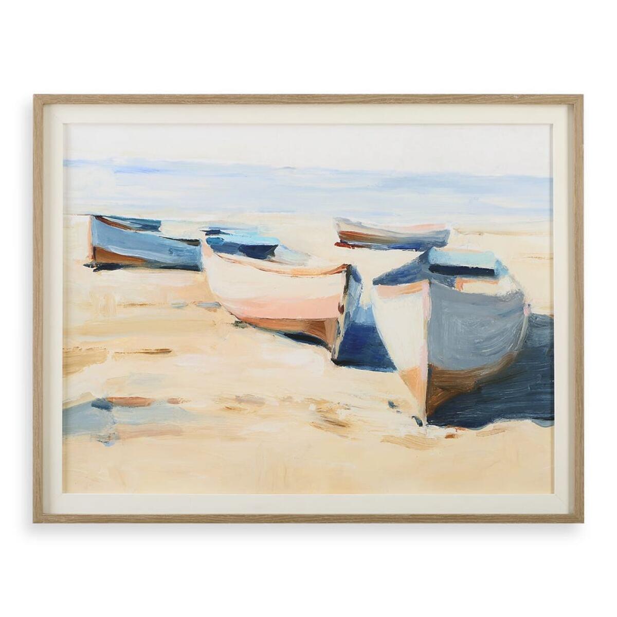 96d1813acee790c8c8309547fa2d2b6a Beached Boats Framed Print - Image 1