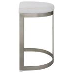 Ivanna Counter Stool, Silver - White - Image 7