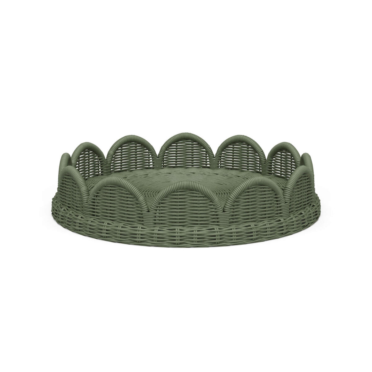 972166a101ef8d693f305ddb880b1a9a Scalloped Round Rattan Tray - Image 1