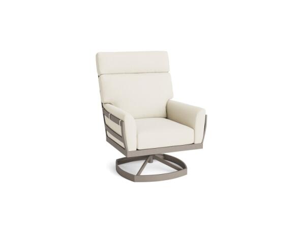 Arley Outdoor Track Arm Swivel Rocker Outdoor Chairs Bassett Furniture