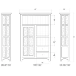 Aries Kitchen Single Door Cupboard - Image 8