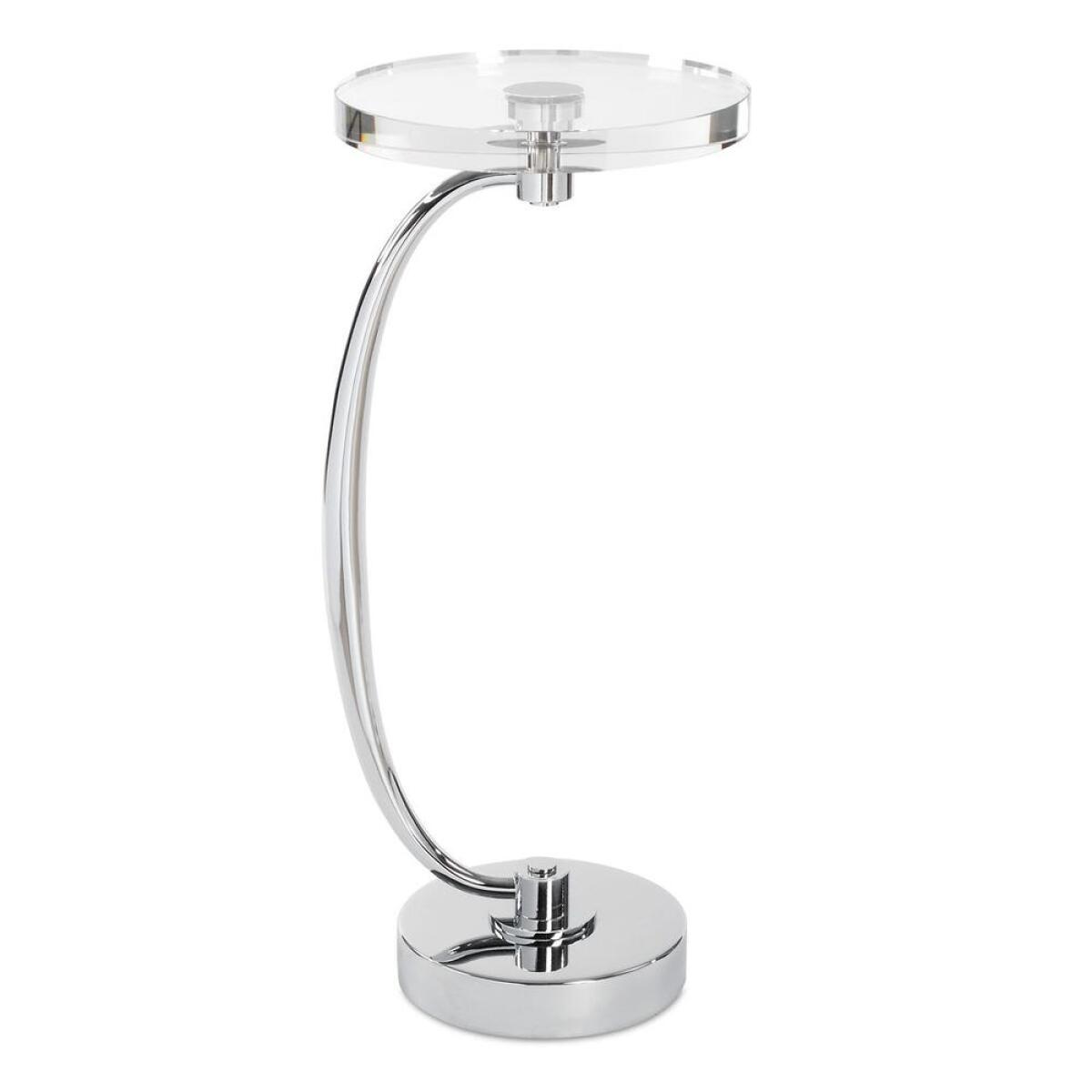 Waveney Drink Table, Nickel Chairside Tables Chairside Tables 2 Waveney Drink Table, Nickel Chairside Tables Chairside Tables 2